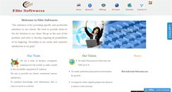 Desktop Screenshot of elitesoftwares.co.in